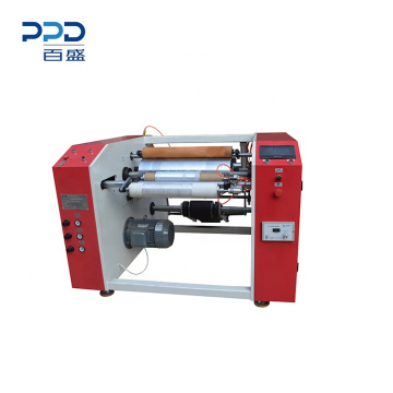 High Quality Semi Auto Kitchen Foil & Stretch Film Rewinder Machine